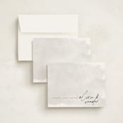 "Painterly" - Personalized Stationery Cards in Mist by Brittany Braithwaite - Assembled