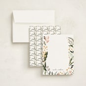 "Wild Blossoms" - Personalized Stationery Cards in Forest by Vivian Yiwing - Assembled