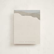 "Mountain View" - Personalized Stationery Cards in Stone by Erin German - Front