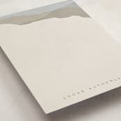 "Mountain View" - Personalized Stationery Cards in Stone by Erin German - Detail