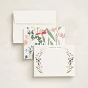 "Botanical" - Personalized Stationery Cards in Spring by Elly - Assembled