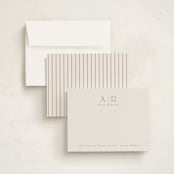 "Minimal Flair" - Personalized Stationery Cards in Rust by Tamara Hilje - Assembled