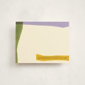 "Landscape Notes" - Personalized Stationery Cards in Gems by Pati Cascino - Front