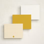 "Landscape Notes" - Personalized Stationery Cards in Gems by Pati Cascino - Back of Card Options