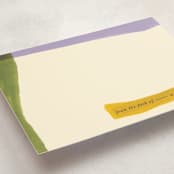 "Landscape Notes" - Personalized Stationery Cards in Gems by Pati Cascino - Detail