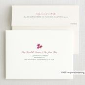 "Tropical Crest" - Sweet Sixteen Party Invitations in Fuschia by Hallie Fischer - FREE Recipient Addressing