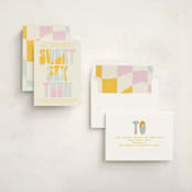 "Sweet Type" - Sweet Sixteen Party Invitations in Vanilla by Baumbirdy - Assembled