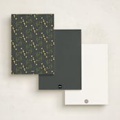 "Baby Blossoms" - Personalized Stationery Cards in Marigold by Jennifer Postorino - Back of Card Options