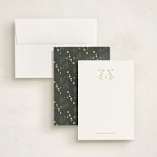 "Baby Blossoms" - Personalized Stationery Cards in Marigold by Jennifer Postorino - Assembled