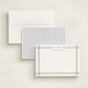 "Modern lines" - Personalized Stationery Cards in Classic Blue by Yuliya Evseeva - Assembled