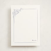 "Marta" - Personalized Stationery Cards in Midnight by Mahsa Majidy - Front