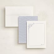 "Marta" - Personalized Stationery Cards in Midnight by Mahsa Majidy - Assembled