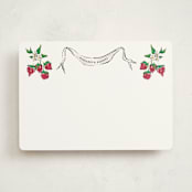 "Strawberry Queen" - Personalized Stationery Cards in Strawberry by Jill Delavan - Front