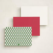 "Strawberry Queen" - Personalized Stationery Cards in Strawberry by Jill Delavan - Back of Card Options