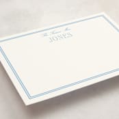 "Cheseapeake" - Personalized Stationery Cards in Sky Blue by Megan Davis - Detail