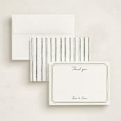 "Handwritten" - Personalized Stationery Cards in Moss by Cass Loh - Assembled