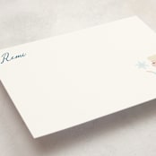 "Elsa's Snowflakes" - Personalized Stationery Cards in Frost by Holly Whitcomb - Detail