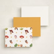"Pixar's Toy Story Toys" - Personalized Stationery Cards in Cloud by Dani Lugato - Back of Card Options