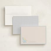 "Disney Winnie The Pooh" - Personalized Stationery Cards in Sky by Sabrin Deirani - Assembled