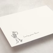 "Pixar's Toy Story in pencil" - Personalized Stationery Cards in Cloud by Anna Black - Detail