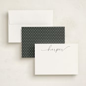 "Flourish" - Personalized Stationery Cards in Ink by Susan Asbill - Assembled