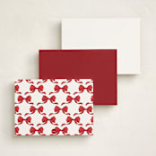 "Winter Monogram" - Personalized Stationery Cards in Wreath by Petra Kern - Back of Card Options