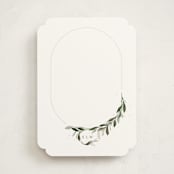 "Cameo" - Personalized Stationery Cards in Sage by Erin L. Wilson - Front