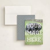 "The Big Picture" - Personalized Stationery Cards in White by Minted - Assembled