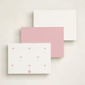 "Cosmopolitan (add-on)" - Personalized Stationery Cards in Grapefruit by Baumbirdy - Back of Card Options