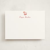 "Paloma (add-on)" - Personalized Stationery Cards in Grapefruit by Baumbirdy - Front