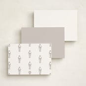 "Cocktail Shaker (add-on)" - Personalized Stationery Cards in Coal by Baumbirdy - Back of Card Options