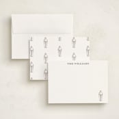 "Cocktail Shaker (add-on)" - Personalized Stationery Cards in Coal by Baumbirdy - Assembled