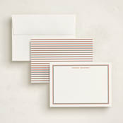 "Boulevard" - Personalized Stationery Cards in Burnt Orange by Megan Davis - Assembled