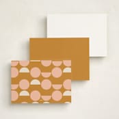 "Mod Monogram" - Personalized Stationery Cards in Marmelade by Susan Zinader - Back of Card Options