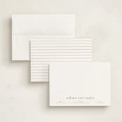 "Record" - Personalized Stationery Cards in Topaz by Alexandra Cohn - Assembled