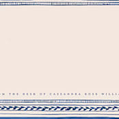 "Vintage Border" - Personalized Stationery Cards in Powder by Teju Reval - Detail
