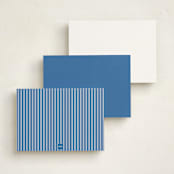 "Wildflower Note" - Personalized Stationery Cards in Cornflower by Jenna Holcomb - Back of Card Options