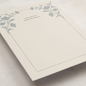 "Daisy Trail" - Personalized Stationery Cards in Powder by Sophie Jane Owens - Detail