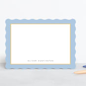 "August" - Personalized Stationery Cards in Sky by Nicoletta Savod - Front