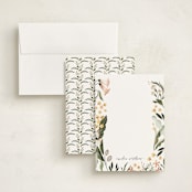 "Wild Blossoms" - Personalized Stationery Cards in Forest by Vivian Yiwing - Assembled