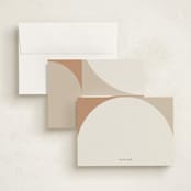 "Arch" - Personalized Stationery Cards in Coffee by elithing - Assembled
