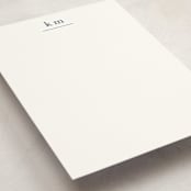 "Minimal Monogram" - Personalized Stationery Cards in Lake by Stacey Meacham - Detail