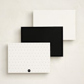 "simple monogram" - Personalized Stationery Cards in Porcelain by Lori Wemple - Back of Card Options