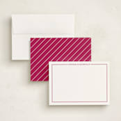 "the gentleman" - Personalized Stationery Cards in Fuchsia Rose by The Social Type - Assembled