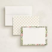 "Amelia" - Personalized Stationery Cards in Petal by Elizabeth Bishop - Assembled