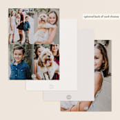 "Cornered" - Personalized Stationery Cards in Cinders by Sara Hicks Malone - Back of Card Options