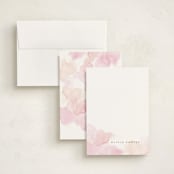 "Offshore" - Personalized Stationery Cards in Coral by Creo Study - Assembled