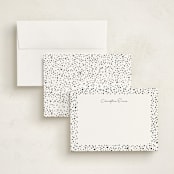 "Just a little wild" - Personalized Stationery Cards in Snow Leopard by Lea Delaveris - Assembled