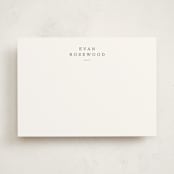 "Softspoken" - Personalized Stationery Cards in Cloud by Sara Hicks Malone - Front