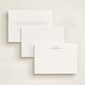 "Softspoken" - Personalized Stationery Cards in Cloud by Sara Hicks Malone - Assembled